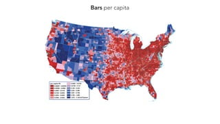 Bars per capita
 