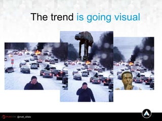 The trend is going visual
@matt_siltala
 