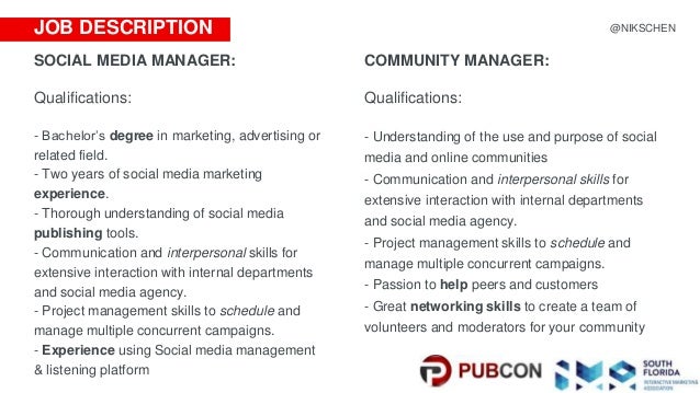 hiring right social media vs community manager community manager job description