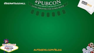 #pubcon
 