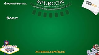 #pubcon
 