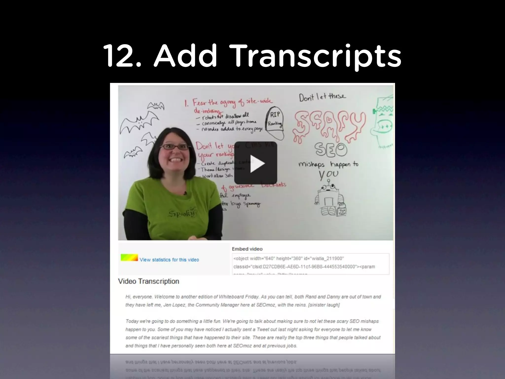 12. Add Transcripts
 