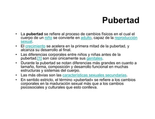 PUBERTAD