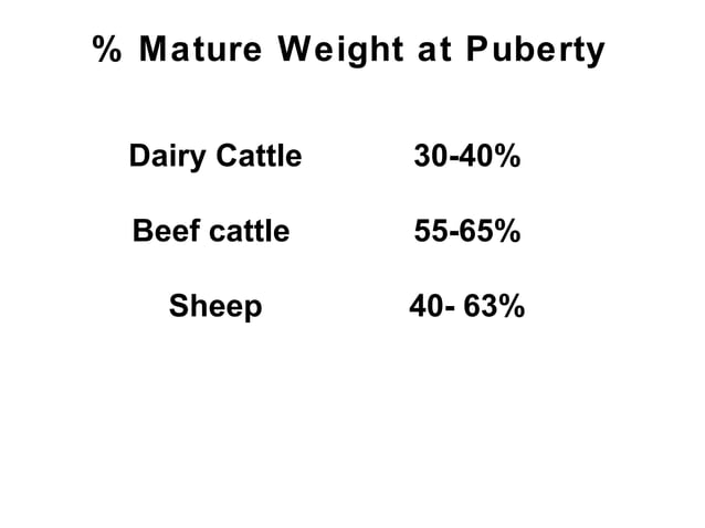 Puberty in Domestic Animals - Dr. John J. Parrish | PPT