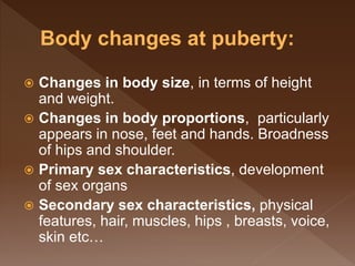 Stages of Development: Puberty and Adolescent | PPTX