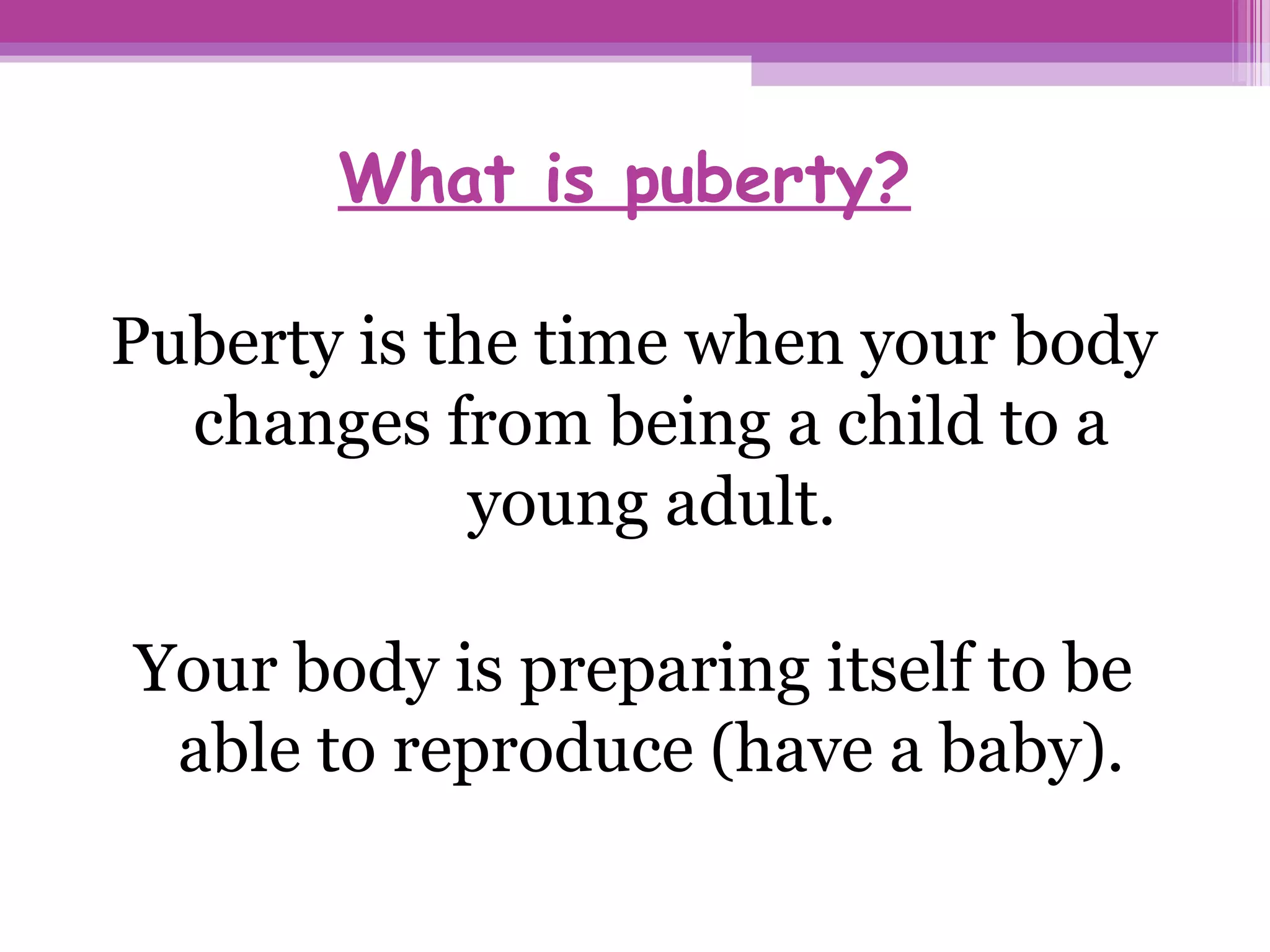 Puberty | PPT