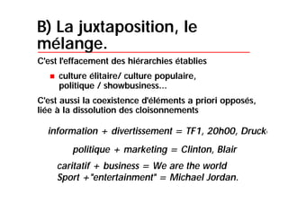 Le postmodernisme qui rythme notre quotidien