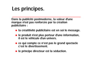 Le postmodernisme qui rythme notre quotidien