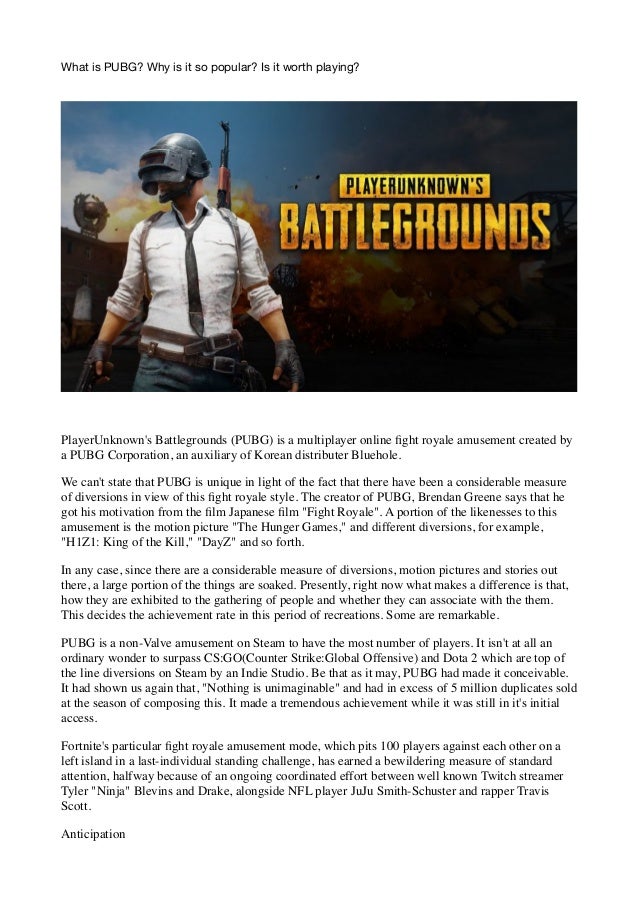 What is PUBG? Why is it so popular? Is it worth playing?