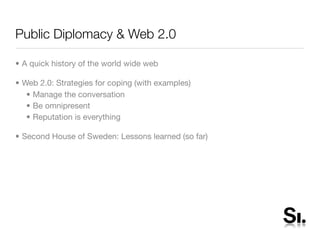 Pubic Diplomacy and Web 2.0