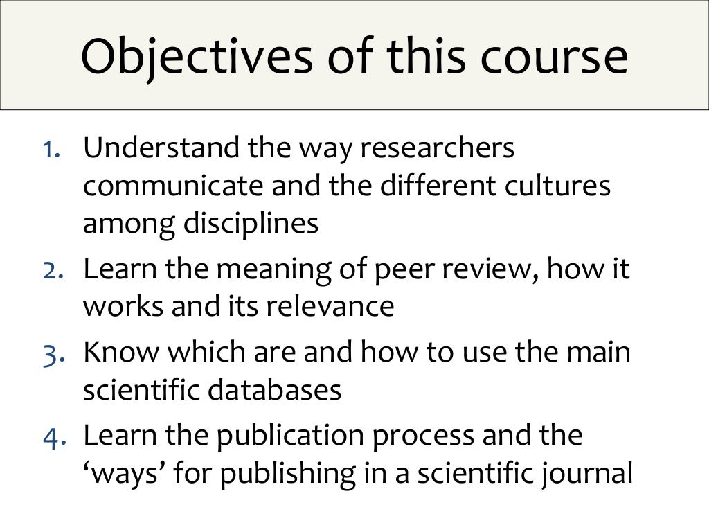 Publication In Scientific Journals Impact Factors
