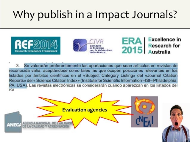 Publication in scientific journals. Impact factors