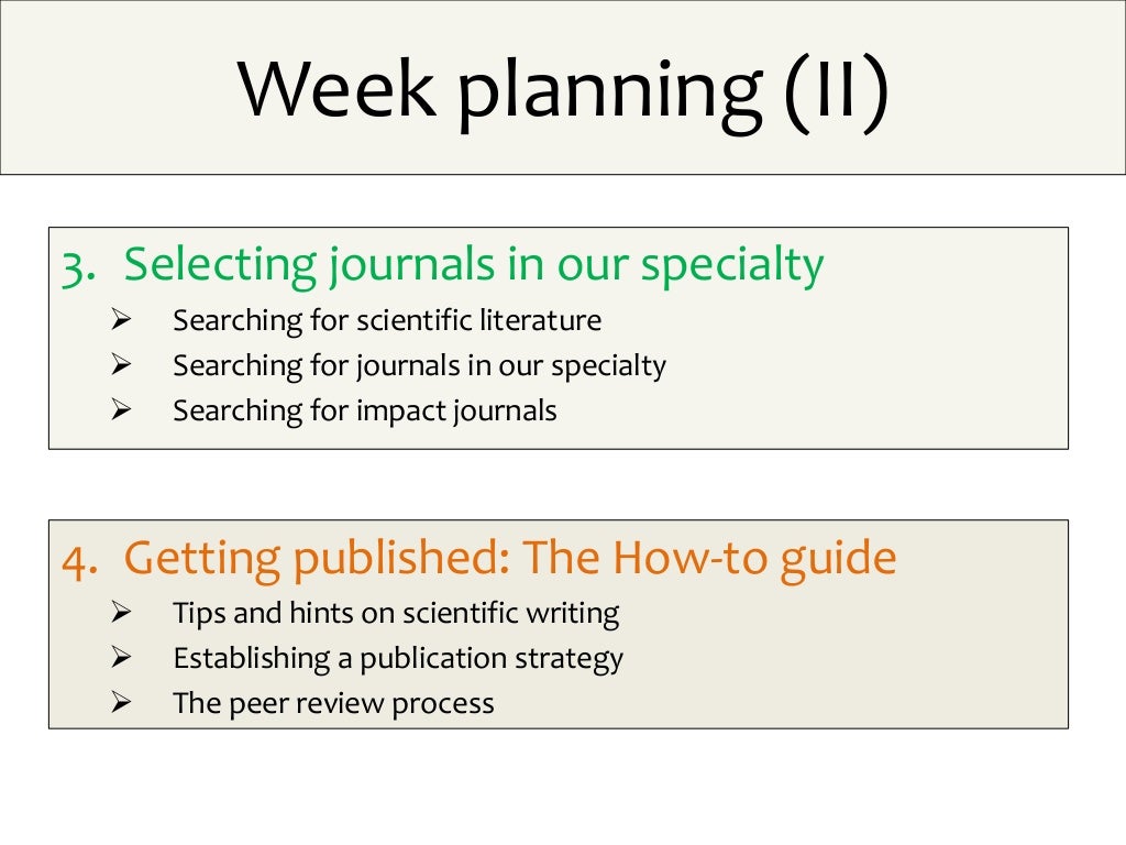 Publication In Scientific Journals Impact Factors