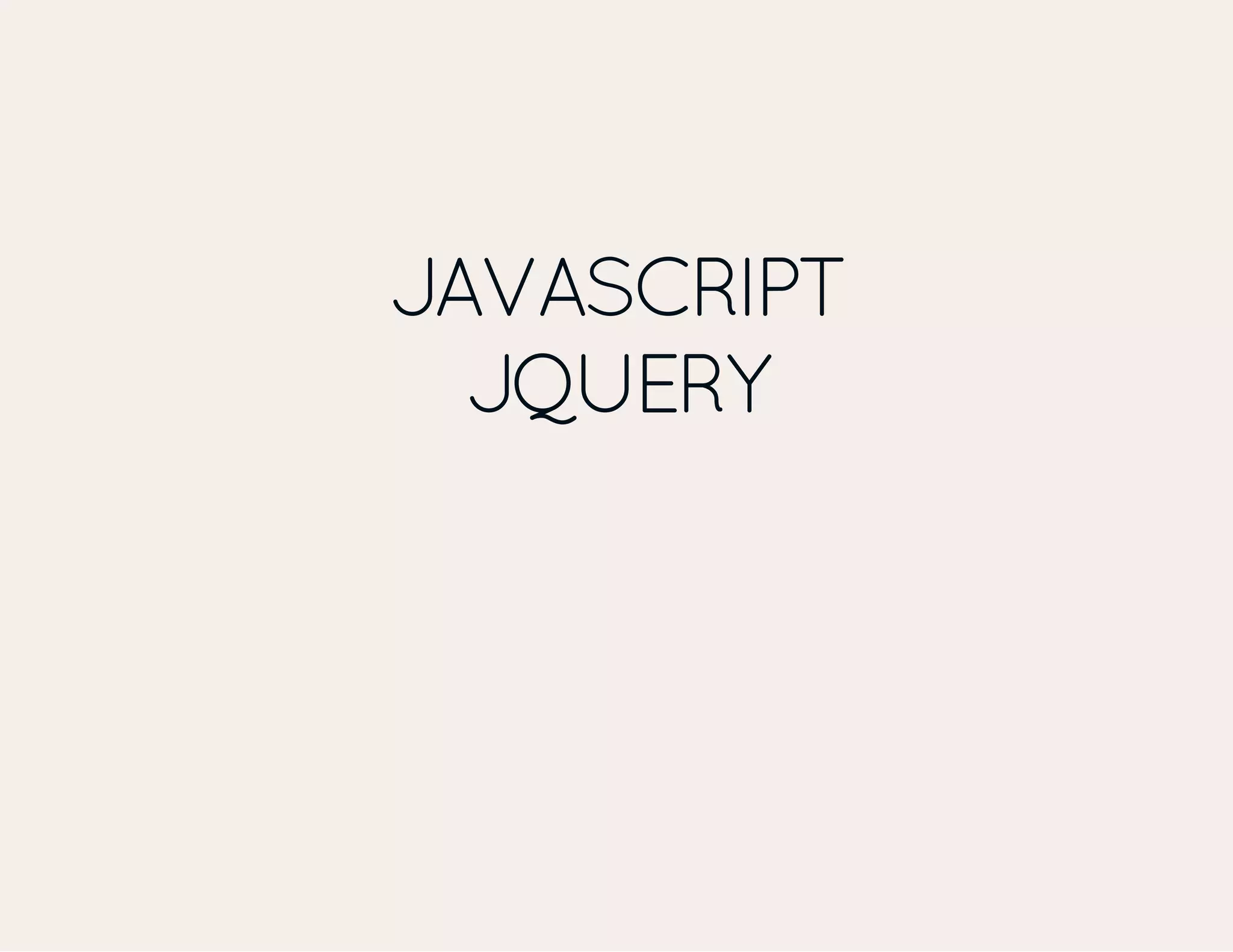 JAVASCRIPT JQUERY 