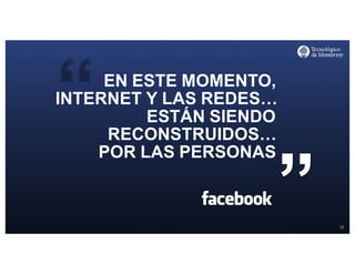 http://www.influenciadigital.com.mx/
“EN ESTE MOMENTO,
INTERNET Y LAS REDES…
ESTÁN SIENDO
RECONSTRUIDOS…
POR LAS PERSONAS
15
 