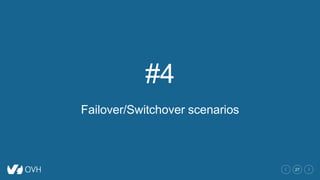 27
#4
Failover/Switchover scenarios
 