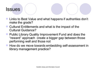 Public Library Quality Matrix (PLQIM): Developing a self evaluation and ...