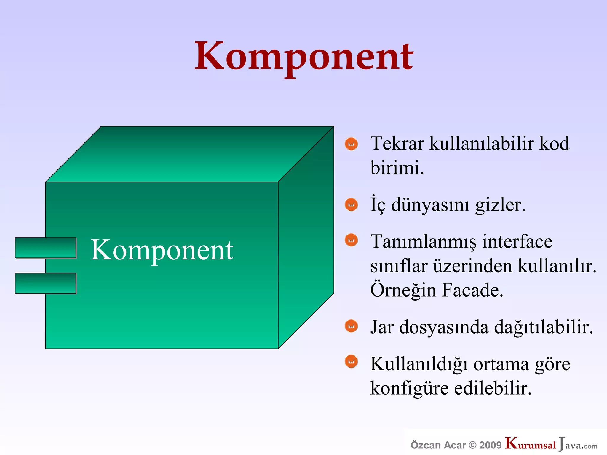 Özcan Acar  Ankara Cankaya Universitesi Wicket Webframework Sunumu