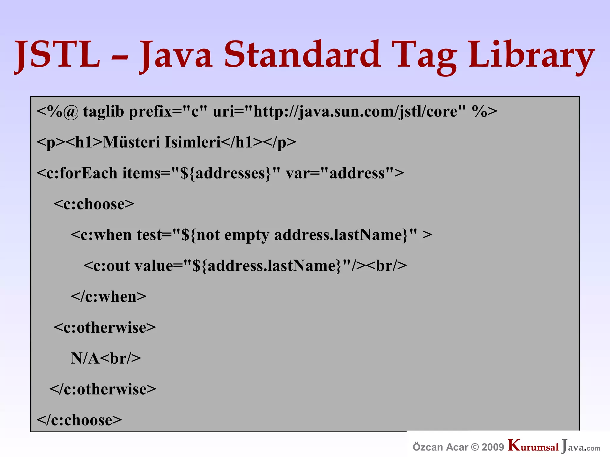 Özcan Acar  Ankara Cankaya Universitesi Wicket Webframework Sunumu