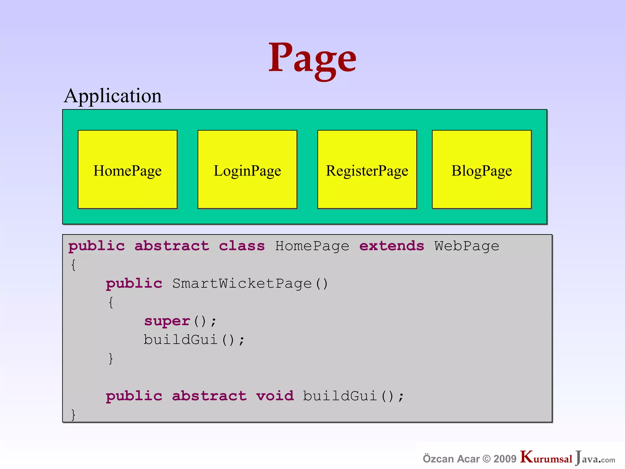Özcan Acar  Ankara Cankaya Universitesi Wicket Webframework Sunumu