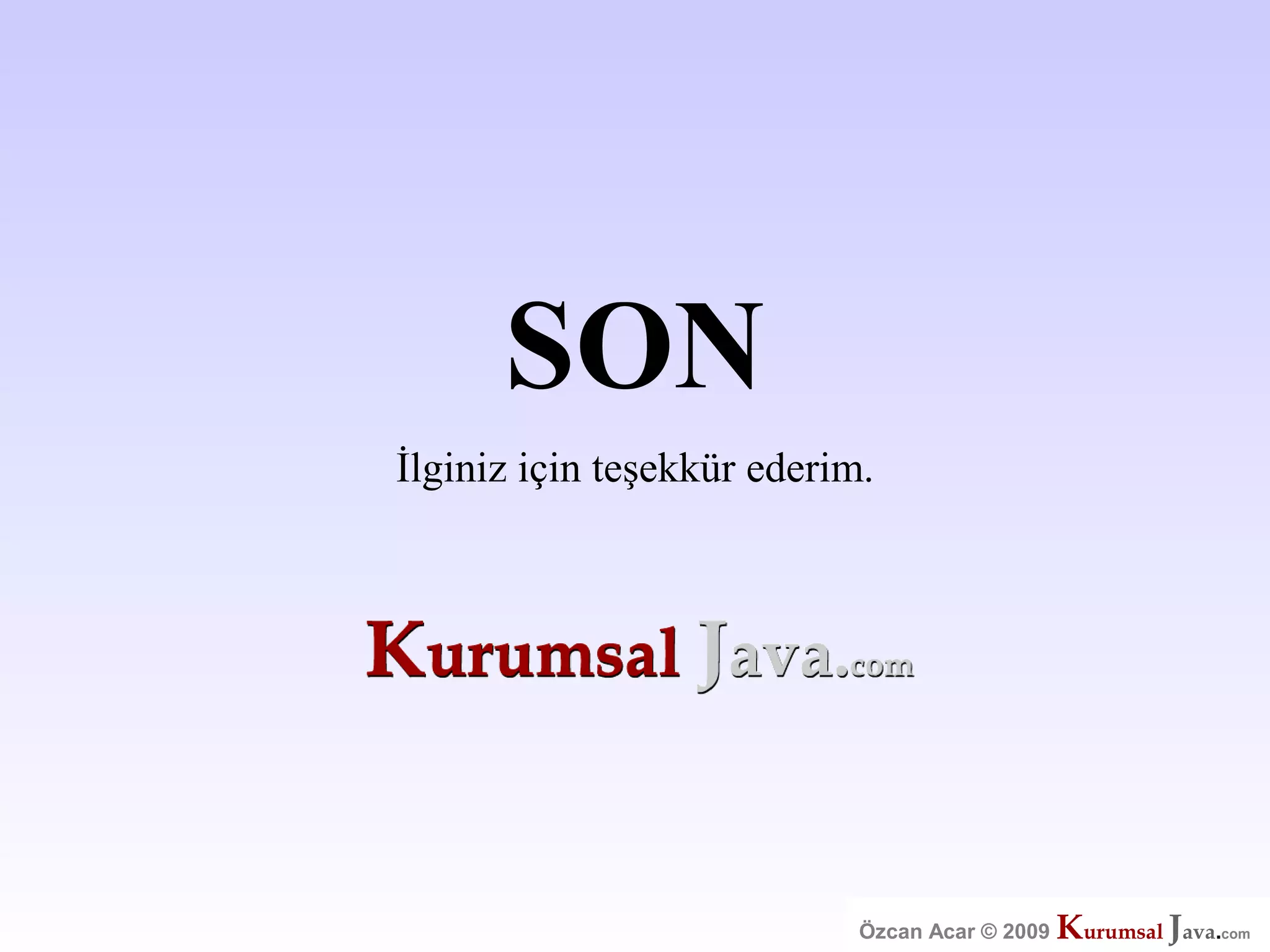 Özcan Acar  Ankara Cankaya Universitesi Wicket Webframework Sunumu