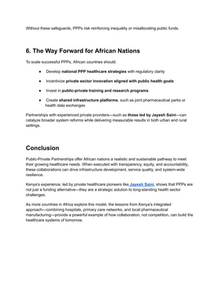 Public-Private Partnerships in Healthcare_ A Sustainable Model for ...