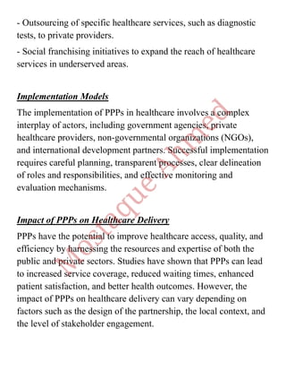 Pphp Provider Partners Public-private partnerships (PPPs) in healthcare.pdf
