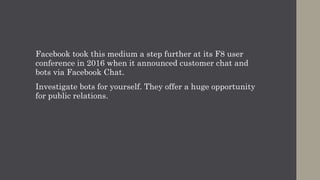 Apps requiring two factor authentication are
becoming the common means for an organisation
to establish a verified relationship with a
customer.
Every aspect of the customer journey from
marketing to purchase, and from delivery
notification to customer service, is managed
within an app. My phone has become a wallet of
logos for banking, shopping and travel.
 