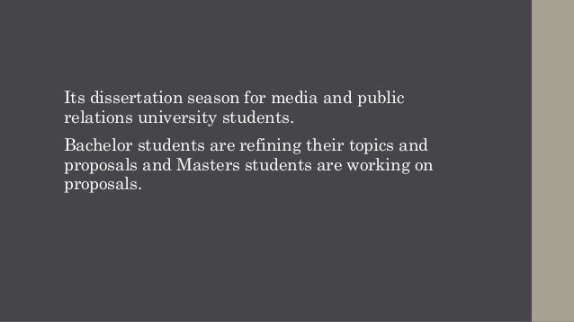 Dissertation ideas for education degree