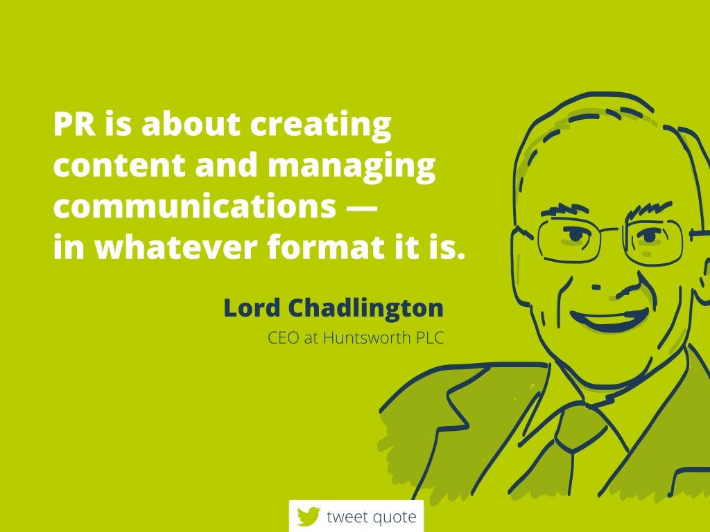 PRisaboutcreating contentandmanaging communications 