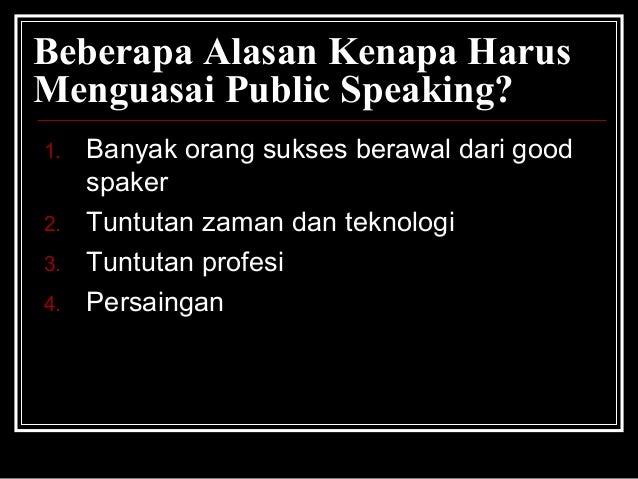 Public speaking-dan-teknik-presentasi