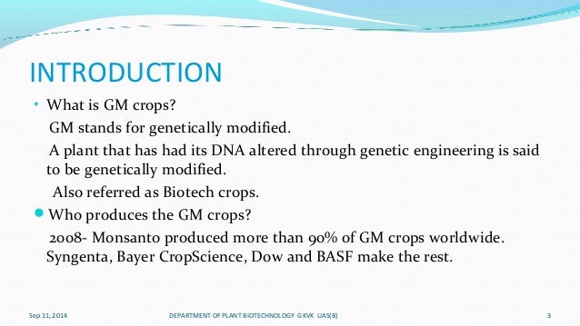 Genetically modified foods research papers