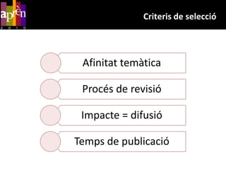 Criterisd’avaluació