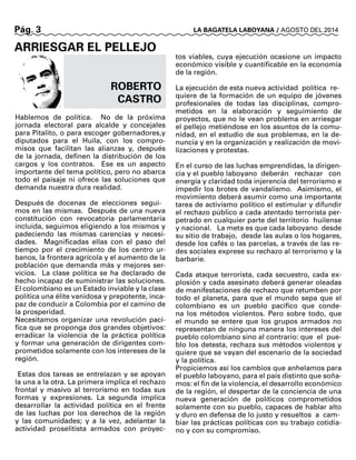 LA BAGATELA LABOYANA  - AGOSTO 2014