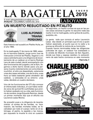 LA BAGATELA LABOYANA DE ENERO DEL 2015