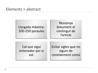 Elements > abstract