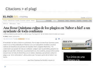 Citacions > el plagi