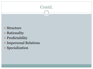 Structure Rationality Public Administration: a brief discussion about bureaucracy | PPTX