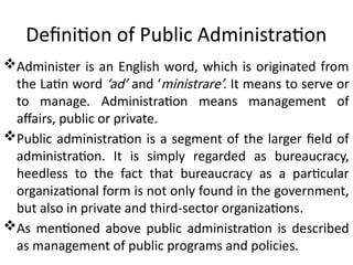 PublicAdministration presentations at gabs | PPTX