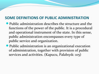 Public administration chapter 1 | PPT