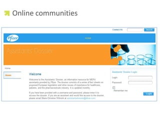 Online communities<br />