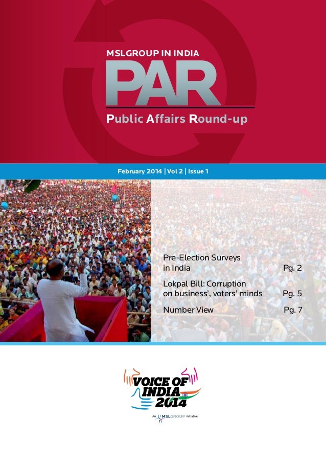 Public Affairs Round up MSLGROUP In India February 2014