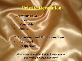 Public And Private Revelation | PPT