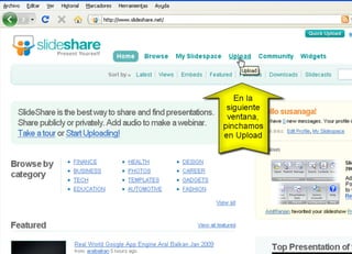 Publicar Con Slideshare En Nuestro Blog