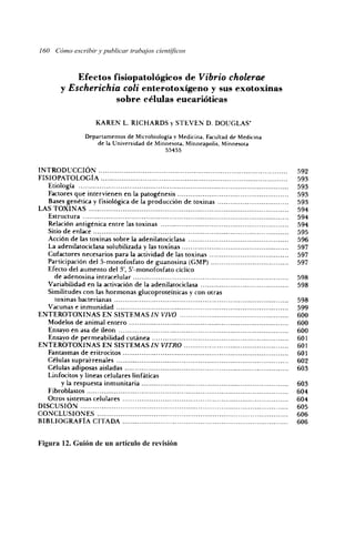 160 Cómo escribir y publicar trabajos científicos
Figura 12. Guión de un artículo de revisión
 