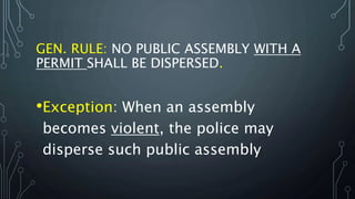 Public assembly ACT Power point presentation | PPTX