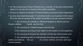 Public assembly ACT Power point presentation | PPTX
