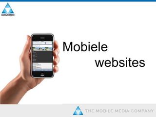 Gemoro - Publicatie Presentatie Seminar 'Mobile Media voor gemeenten '