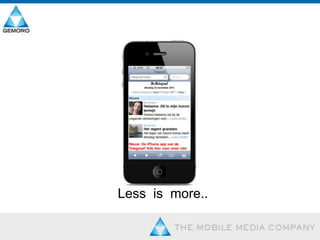 Waarom een mobiele website?Beteregebru IKSERVAR ing+SNELHE  id