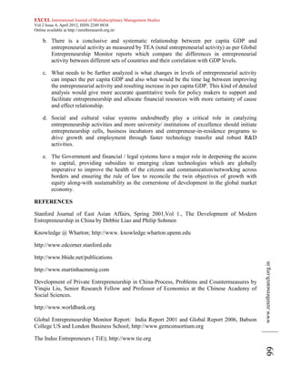 Role of entrepreneurship in national economic development | PDF